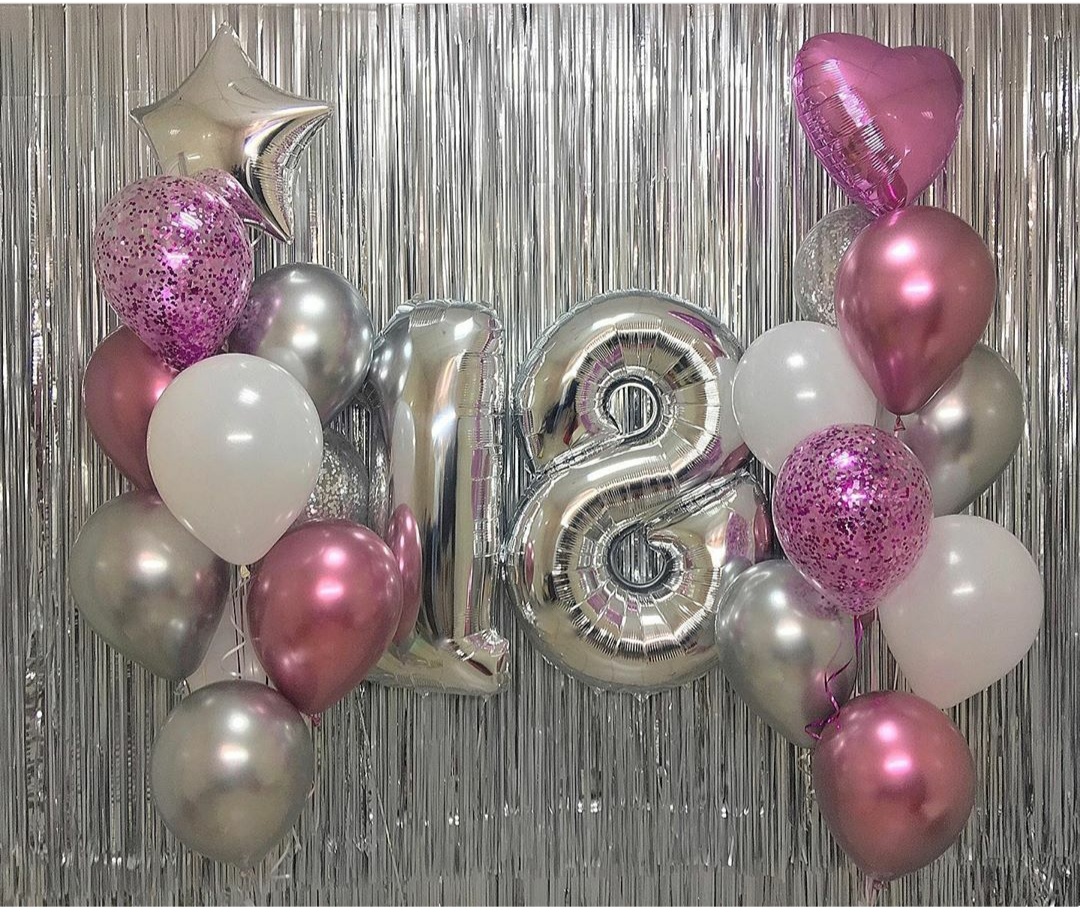 серебрянные цифры 18 и 2 фонтана