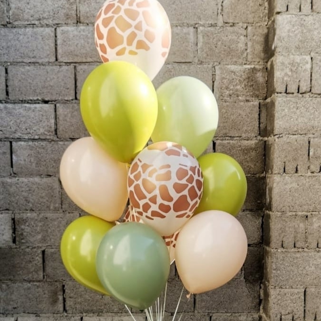 облако шаров сафари и эвкалипт 