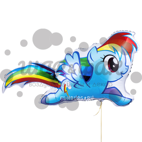 фигурный шар радуга деш из my little pony