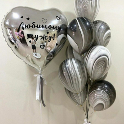 Набор шаров серебряный космос 