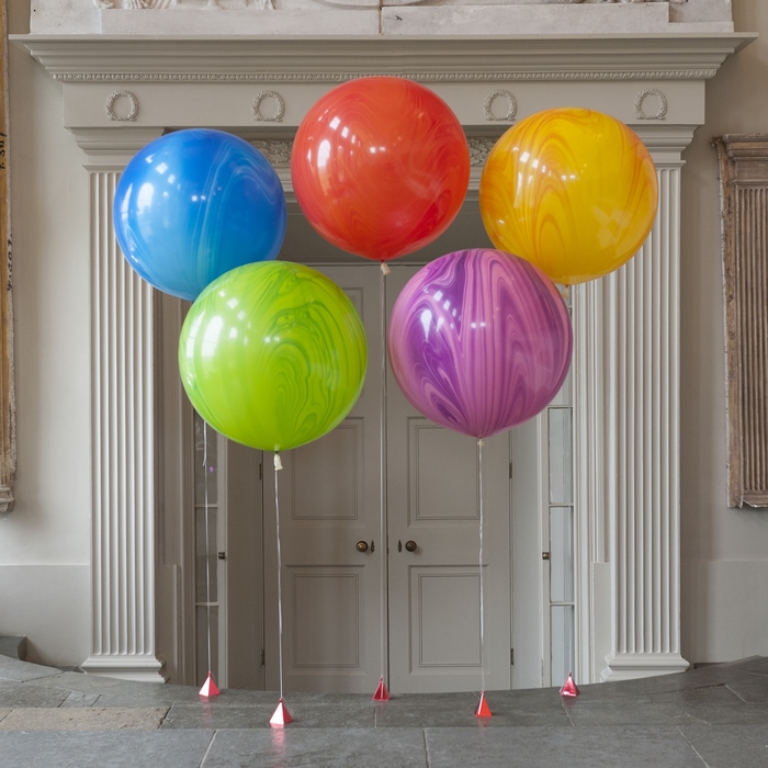 шар агат большой розовый