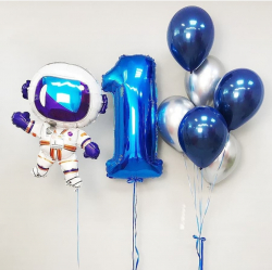 Яркий космический набор шаров на год мальчику