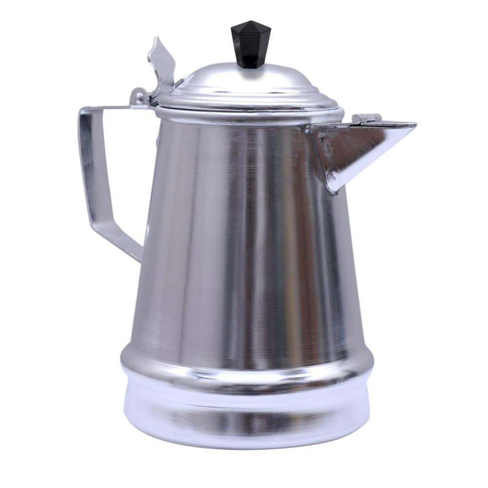 Abu Taj, Aluminum milk pot, Indian coffee pot, Silver, Size 15 Cm