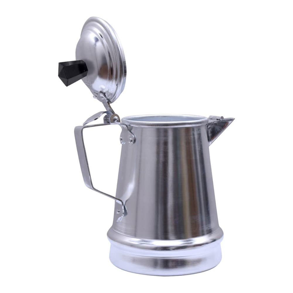 Abu Taj, Aluminum milk pot, Indian coffee pot, Silver, Size 15 Cm
