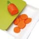 ALSANIDI, Plastic cutting board with drawer, Fruit and Vegetables cutting board, Green*White, Size 22*30 Cm