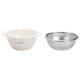 ALSANIDI, Stainless steel rice strainer, Rice, Vegetables and fruits strainer, White, Size 16 Cm