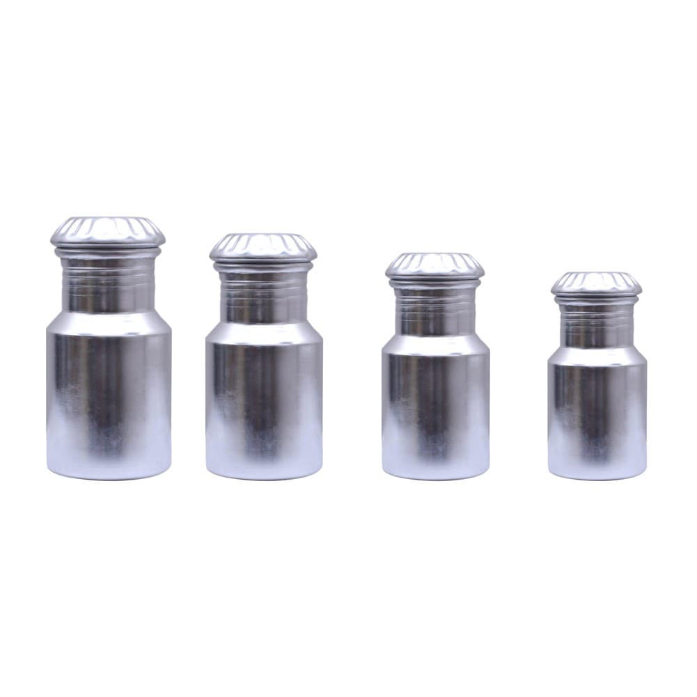 Abu Taj, Metal pail, Silver, Size 16 Cm