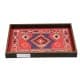 ALSANIDI, Heritage Tray, Serving Tray, Black*Red, Size 35*48 Cm
