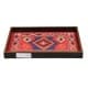 ALSANIDI, Heritage Tray, Serving Tray, Black*Red, Size 35*48 Cm