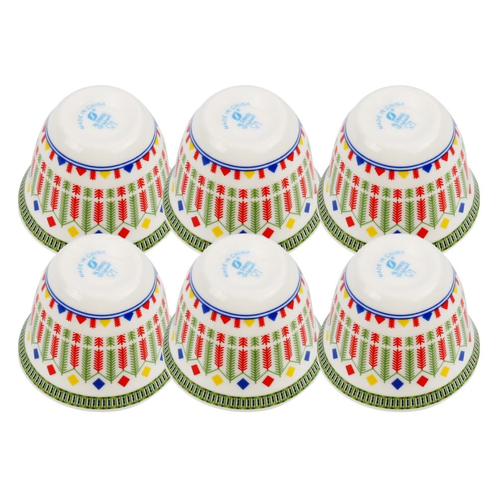 ALSANIDI, Ceramic Serving plates set, White, Set 8 pcs