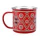 ALSANIDI, Najdi inscription cup, Coffee cup for trips and travel, Red, capacity 750 ml