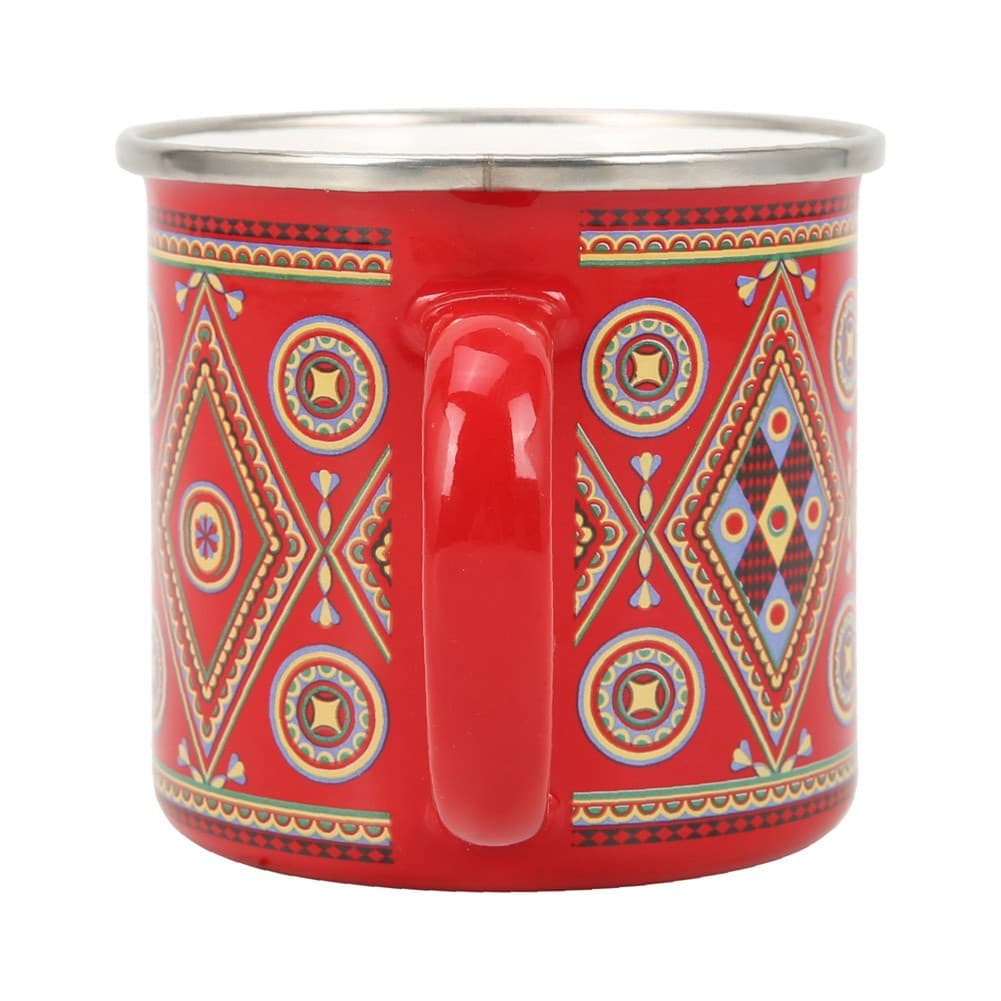 ALSANIDI, Najdi inscription cup, Coffee cup for trips and travel, Red, capacity 750 ml