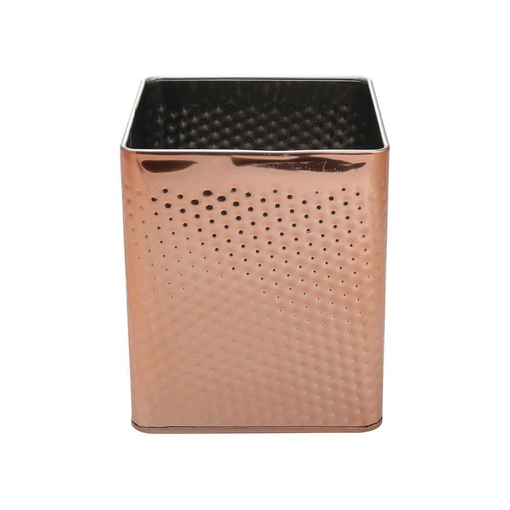 ALSANIDI, Habb Al-Romman Steel Spices Storage, Tea, coffee and sugar storage for trips, Coppery, Size 12*16*18 Cm