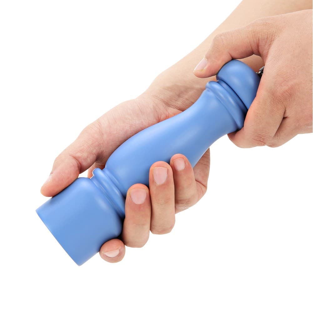 ALSANIDI, Manual pepper Grinder, Spices Grinder, Blue, Size 5.4*21.3 Cm