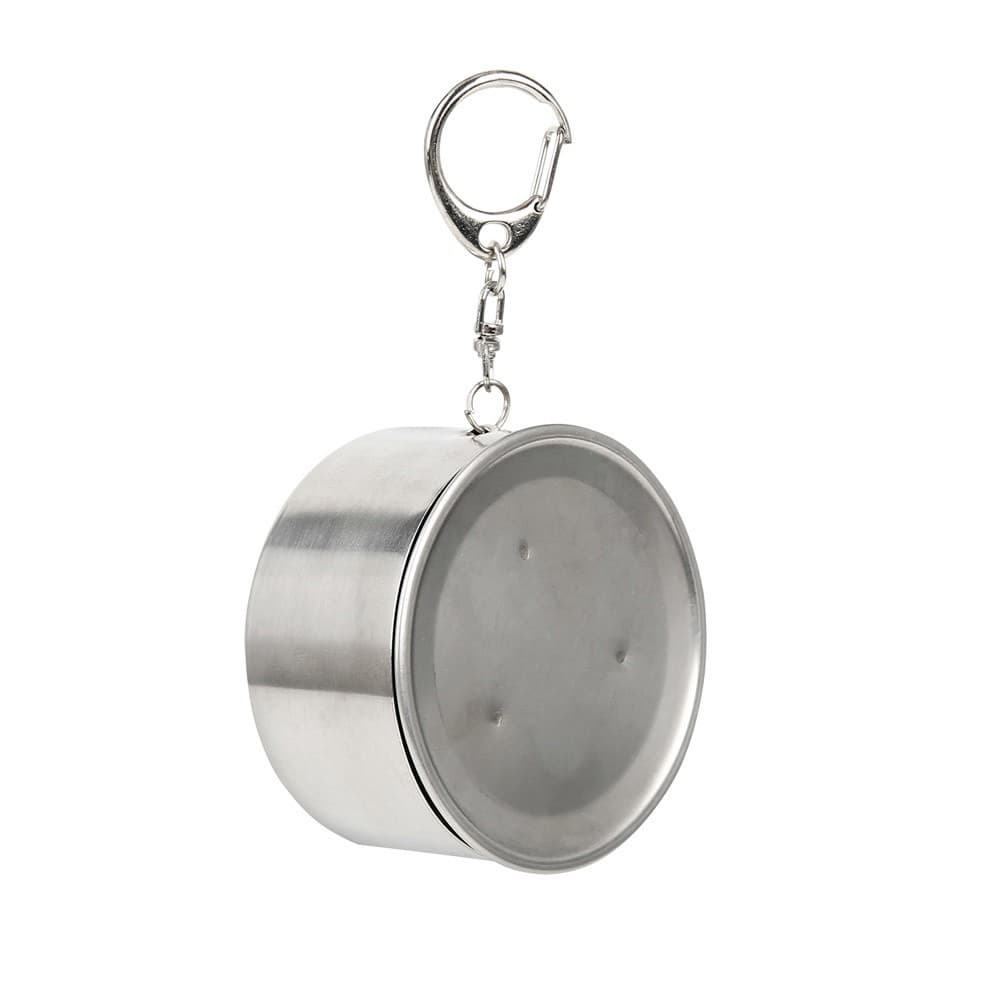 ALSANIDI, Stainless steel tea and coffee mug, Coffee cup for trips and travel, Silver, capacity 140 ml