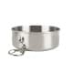 ALSANIDI, Stainless steel tea and coffee mug, Coffee cup for trips and travel, Silver, capacity 140 ml