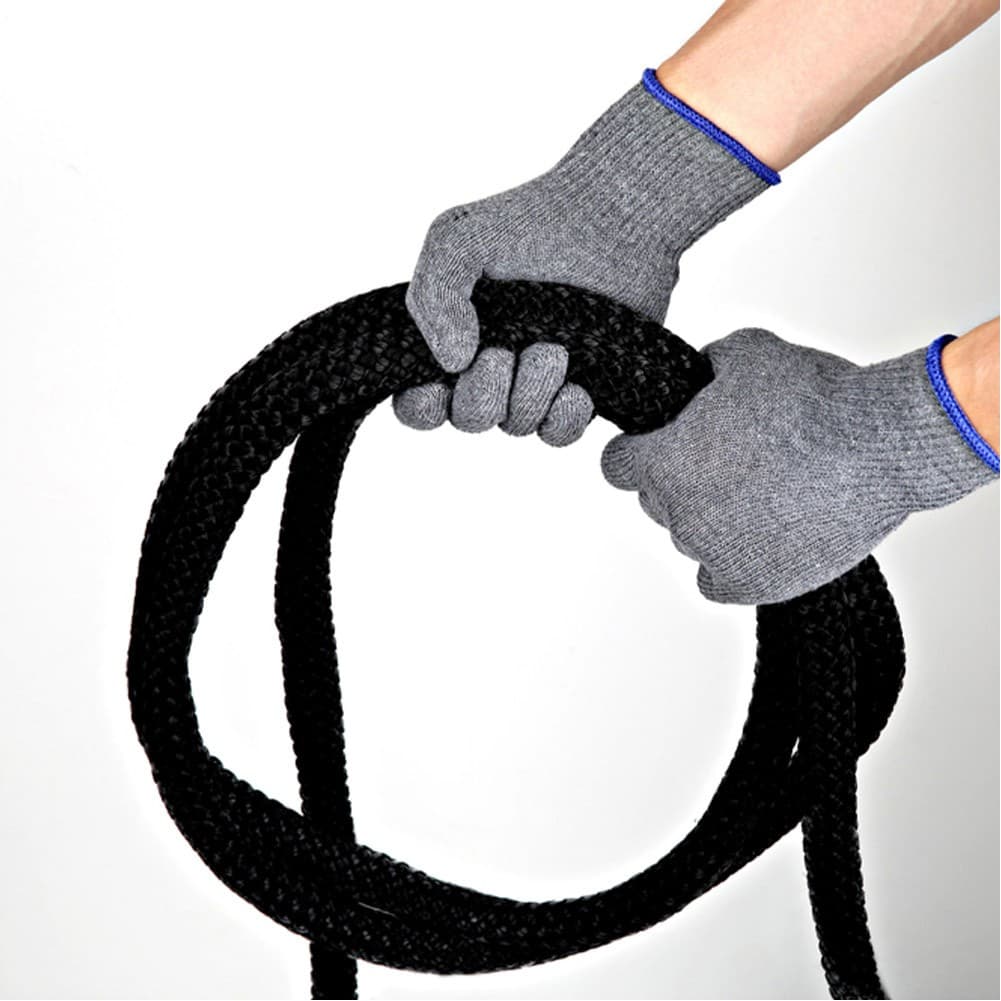 ALSANIDI, Camping Hand Gloves, Outdoor Gloves with Anti-Slip Grip, Gray, Size 14.5*24.5 Cm