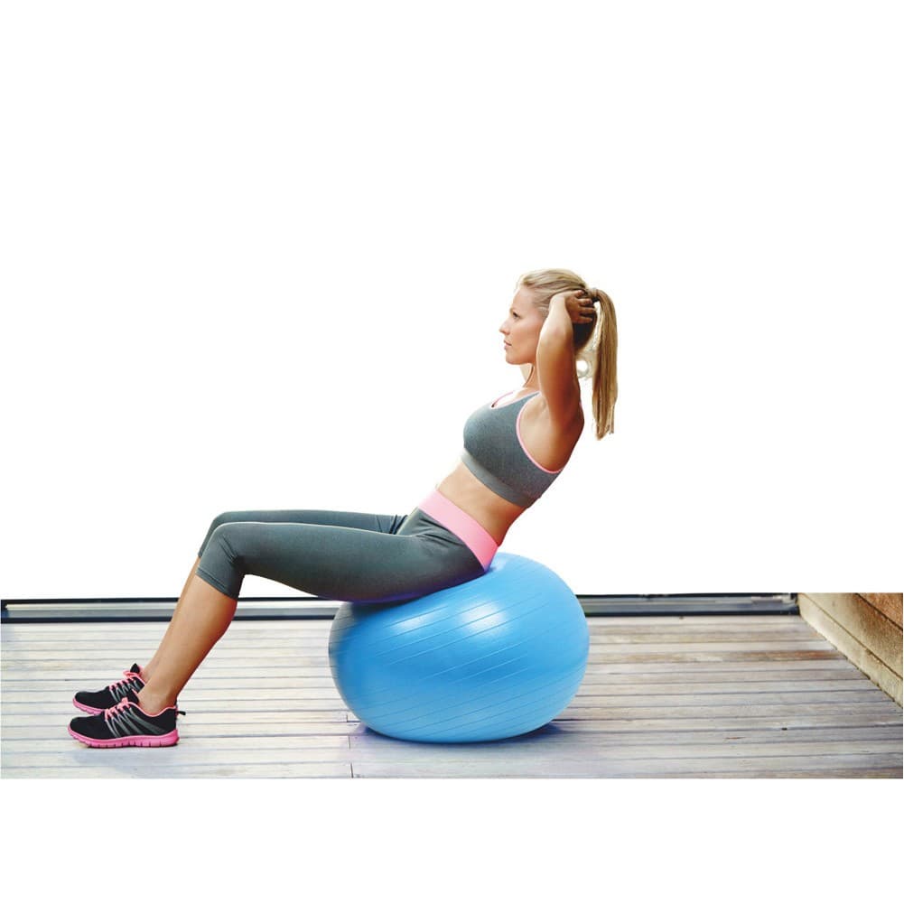 DPT, Rubber Ball for Sports and Yoga Exercises, Yoga Ball, Pink, Size 45 Cm