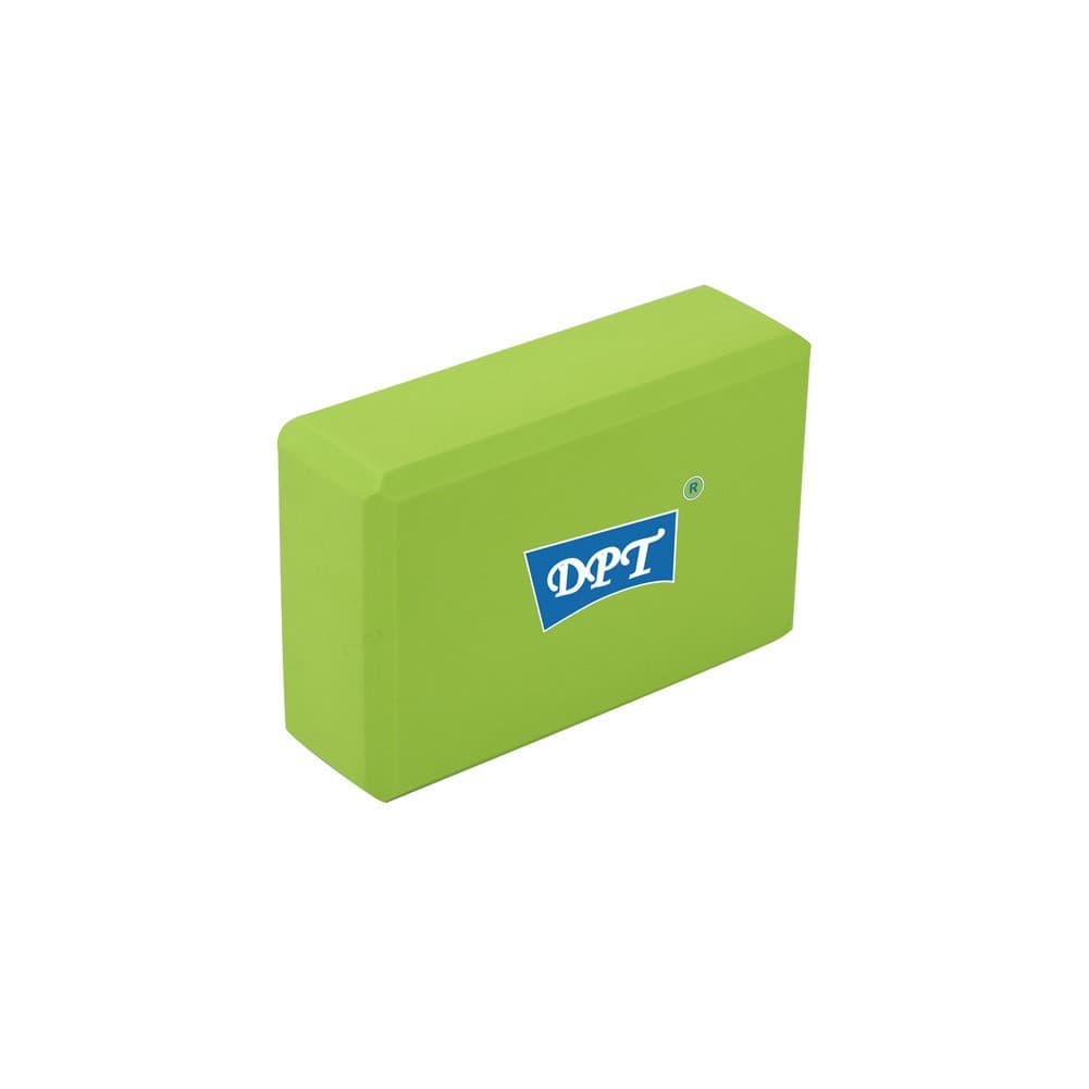 DPT, Sports and Yoga Exercise Cube, Sports Exercise Props, Green, Size 15*32*7.5 Cm