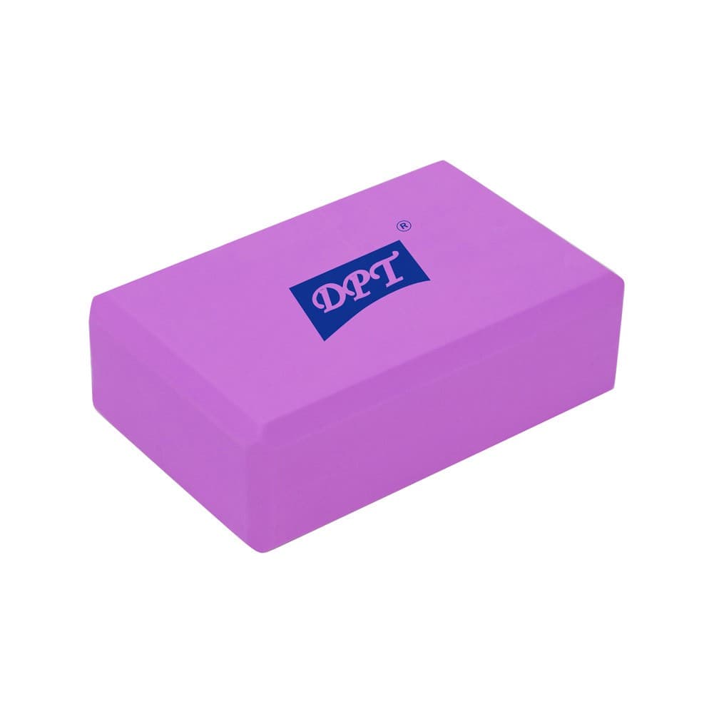 DPT, Sports and Yoga Exercise Cube, Sports Exercise Props, Lilac, Size 15*32*7.5 Cm