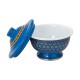 ALSANIDI, Najdi inscription bowel, bowel with Lid, Blue, Size 14 Cm