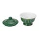 ALSANIDI, Al-Qatt Al-Asiri inscription bowel, bowel with Lid, Green, Size 14 Cm