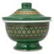 ALSANIDI, Najdi inscription bowel, bowel with Lid, Green, Size 14 Cm