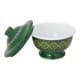 ALSANIDI, Najdi inscription bowel, bowel with Lid, Green, Size 12 Cm