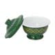 ALSANIDI, Najdi inscription bowel, bowel with Lid, Green, Size 13 Cm