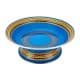 ALSANIDI, Najdi Inscription Ghedar plate, Najdi Inscription Chinko plate, Blue, Size 22 Cm