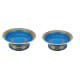 ALSANIDI, Najdi Inscription Ghedar plate, Najdi Inscription Chinko plate, Blue, Size 22 Cm
