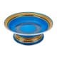 ALSANIDI, Najdi Inscription Ghedar plate, Najdi Inscription Chinko plate, Blue, Size 24 Cm