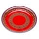 ALSANIDI, Najdi Inscription plate, Najdi Inscription Chinko plate, Red, Size 30 Cm
