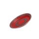 ALSANIDI, Najdi Inscription plate, Najdi Inscription Chinko plate, Red, Size 34 Cm