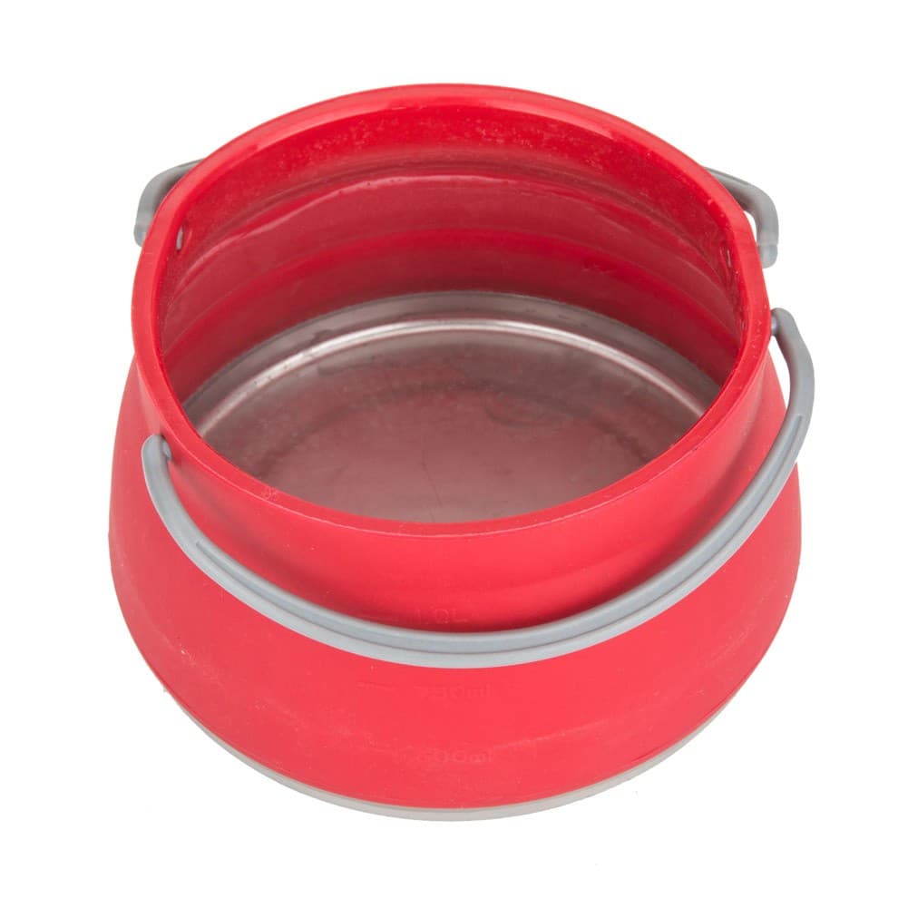 DPT, Silicone pot, Foldable pot, Red, capacity 1 L