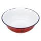 ALSANIDI, Najdi inscription Badia Pan, Salad bowel, Red, Size 35.5*11.4 Cm