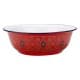 ALSANIDI, Najdi inscription Badia Pan, Salad bowel, Red, Size 35.5*11.4 Cm