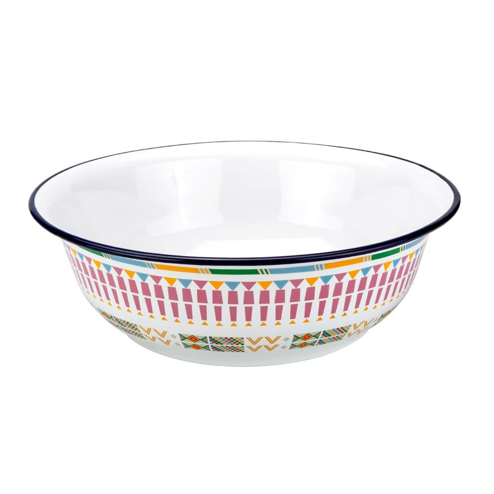 ALSANIDI, Al-Qatt Al-Asiri inscription Badia Pan, saLad bowel, White, Size 35.5*11.4 Cm