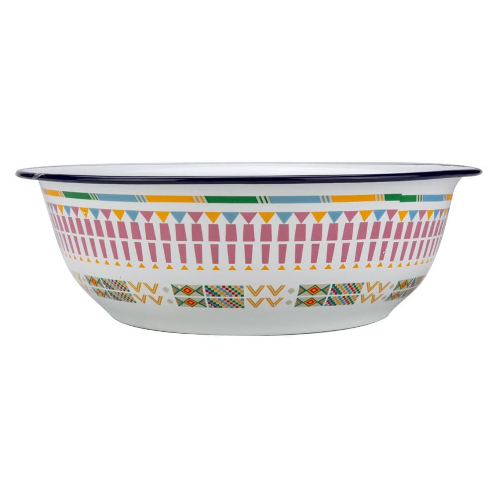 ALSANIDI, Al-Qatt Al-Asiri inscription Badia Pan, saLad bowel, White, Size 35.5*11.4 Cm