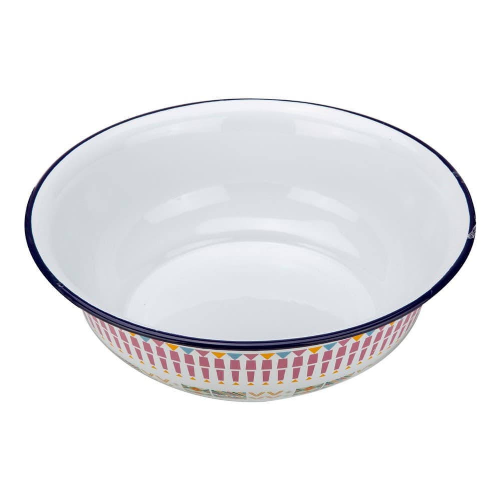 ALSANIDI, Al-Qatt Al-Asiri inscription Badia Pan, saLad bowel, White, Size 35.5*11.4 Cm