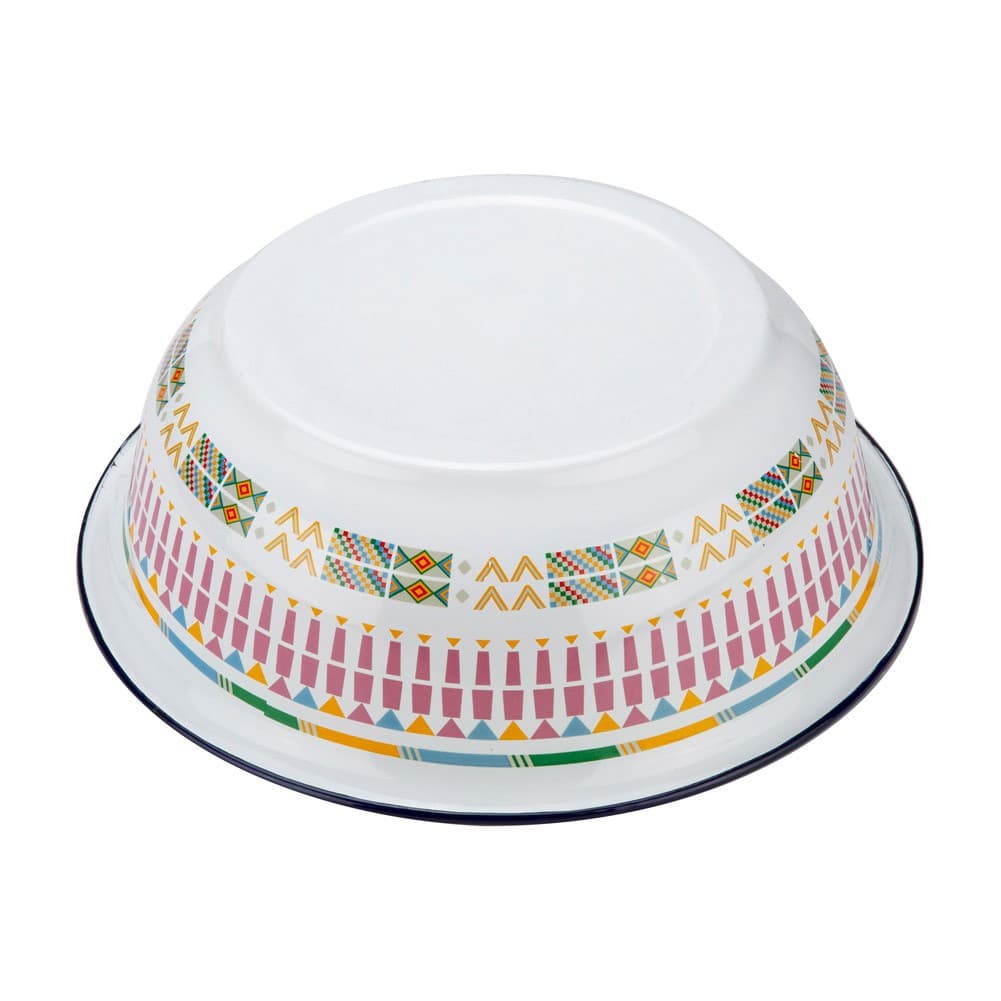 ALSANIDI, Al-Qatt Al-Asiri inscription Badia Pan, saLad bowel, White, Size 35.5*11.4 Cm