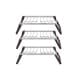 ALSANIDI, Portable Outdoor Burner Stand, Portable mini barbecue charcoal grill for picnics, Silver*Brown, Size 25*50 Cm