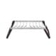 ALSANIDI, Portable Outdoor Burner Stand, Portable mini barbecue charcoal grill for picnics, Silver*Brown, Size 30*40 Cm