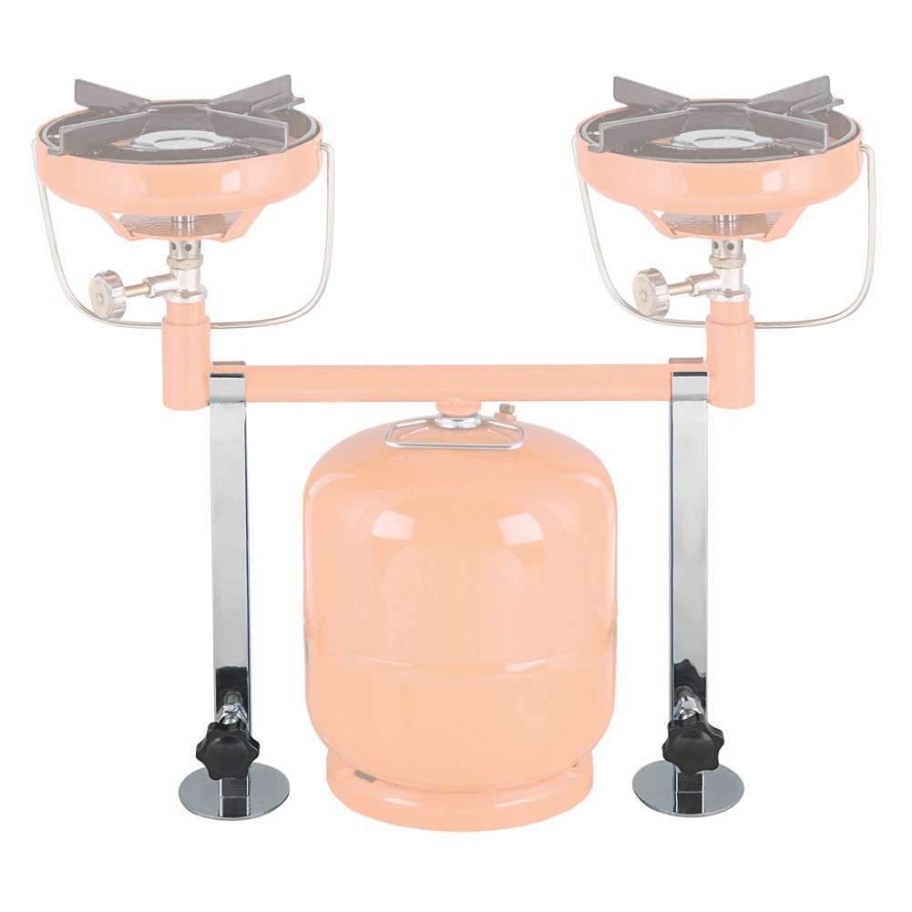 ALSANIDI, Gas stove stand base for trips, Silver