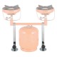 ALSANIDI, Gas stove stand base for trips, Silver