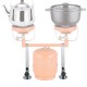 ALSANIDI, Gas stove stand base for trips, Silver
