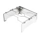 ALSANIDI, Traveler's fire Stand, Portable mini barbecue charcoal grill for picnics, Silver, Size 26.2*27 Cm