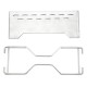 ALSANIDI, Traveler's fire Stand, Portable mini barbecue charcoal grill for picnics, Silver, Size 26.2*27 Cm