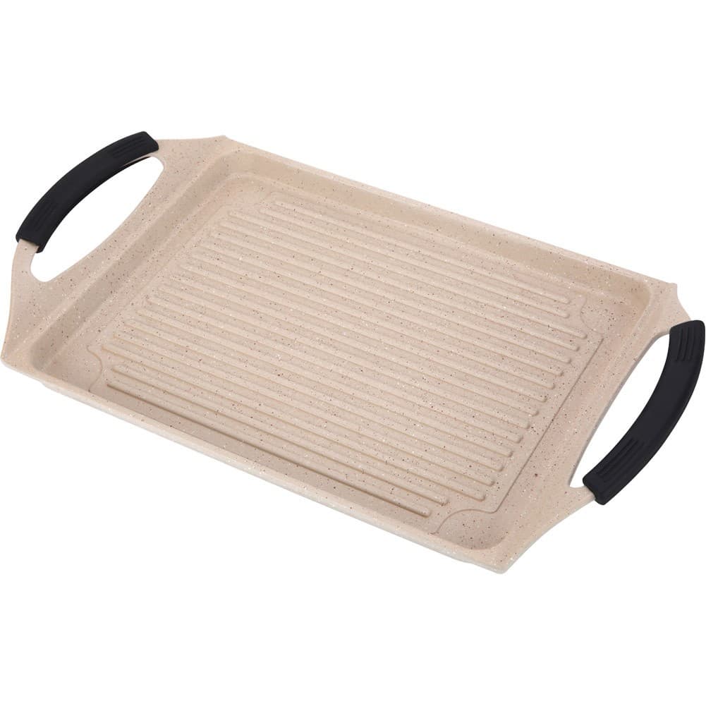 DPT, Grill pan, Burger Grill Saj, Beige, Size 27*47*2.2 Cm
