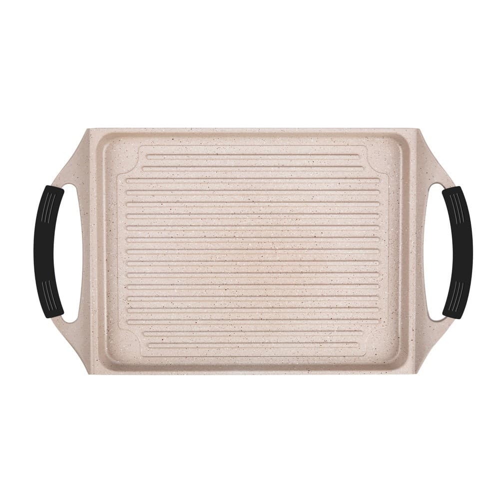 DPT, Grill pan, Burger Grill Saj, Beige, Size 27*47*2.2 Cm